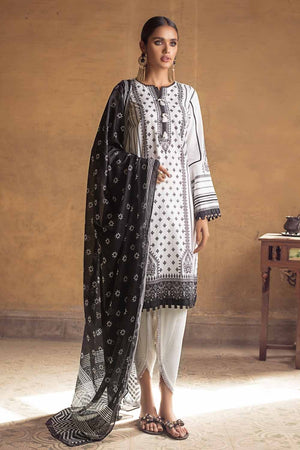 3PC Unstitched Printed Lawn Suit With Lawn Dupatta