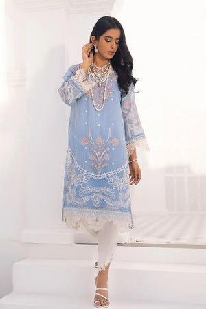 Ready To Wear 2PC Luxury Pret Munar Embellished Shirt With Tulip Shalwar