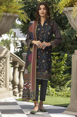Ready To Wear Lakhany 3 Piece Embroidered Karandi Suit