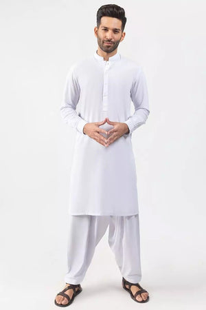 Gul Ahmed Ready to Wear White Basic Suit