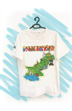 'Pakistaniat' Short Sleeve Printed T-Shirt